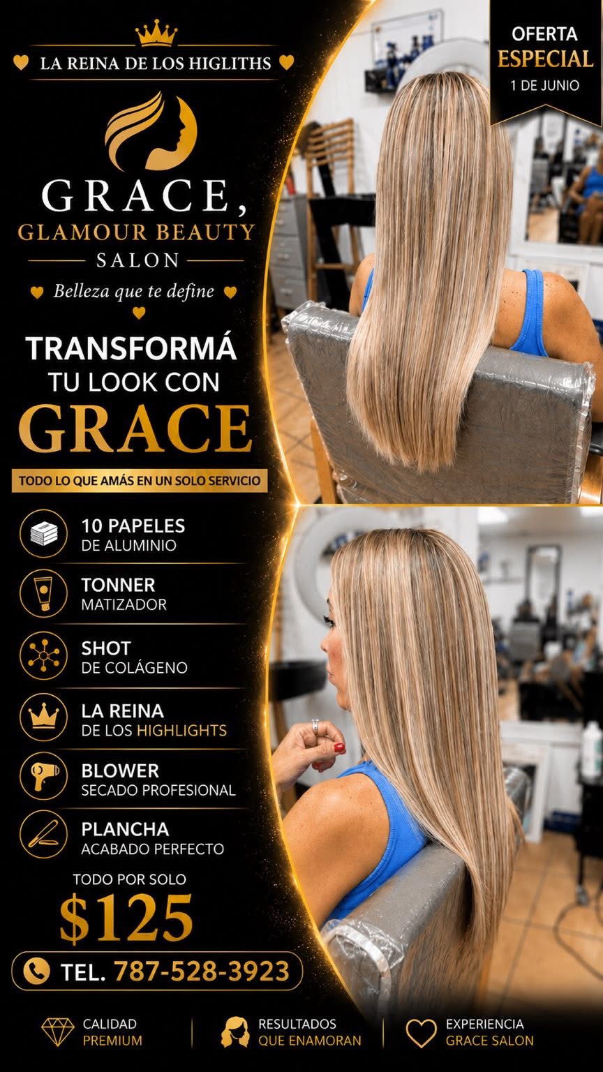 Servicio premium Reina de los Highlights $125