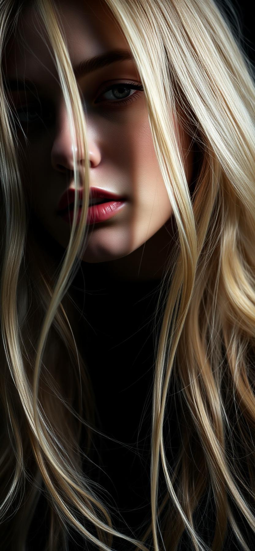 Cabello rubio iluminado por highlights premium en Grace Glamour Hair
